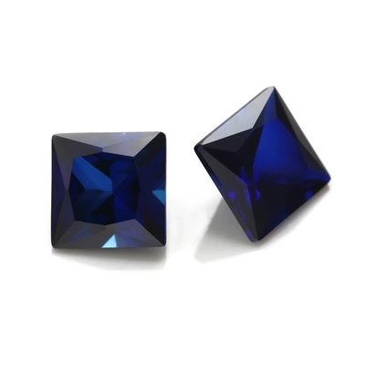 Les pierres précieuses synthétiques 34# Saphir Carré 1,5x1,5mm-10x10mm Corindon pierre précieuse en vrac pour les anneaux vvs pendentif personnalisé moissanite