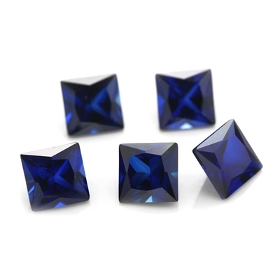Les pierres précieuses synthétiques 34# Saphir Carré 1,5x1,5mm-10x10mm Corindon pierre précieuse en vrac pour les anneaux vvs pendentif personnalisé moissanite
