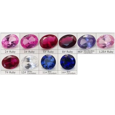 Les pierres précieuses synthétiques 34# Saphir Carré 1,5x1,5mm-10x10mm Corindon pierre précieuse en vrac pour les anneaux vvs pendentif personnalisé moissanite