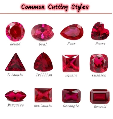 Les pierres précieuses synthétiques 34# Saphir Carré 1,5x1,5mm-10x10mm Corindon pierre précieuse en vrac pour les anneaux vvs pendentif personnalisé moissanite