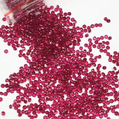 Style vintage Ruby Moissanite de forme de poire de corindon synthétique 2x3 mm à 10x14 mm pierre précieuse en vrac pour la fabrication de bijoux