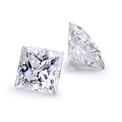 La princesse coupée libre GRA Moissanite Diamant D VVS1 Moissanite de forme carrée