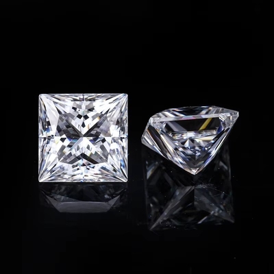 La princesse coupée libre GRA Moissanite Diamant D VVS1 Moissanite de forme carrée