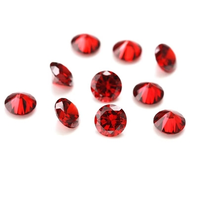 3A Couleur rose de qualité en gros Pièces précieuses en vrac Forme ronde 2 mm 3 mm Zirconia cube synthétique Moissanite personnalisée pour pendentif
