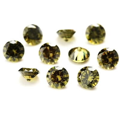 3A Couleur rose de qualité en gros Pièces précieuses en vrac Forme ronde 2 mm 3 mm Zirconia cube synthétique Moissanite personnalisée pour pendentif