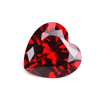 Couleurs CZ Moissanite Diamant coupé au cœur 3x3mm 4x4mm Zirconia cube synthétique
