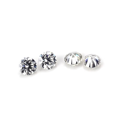 gros de moissanite en gros de petite taille moissanite découpée en rond 0,8 mm- 3 mm Blanc D moissanite diamant VVS1 par carat pour bijoux Hip Hop