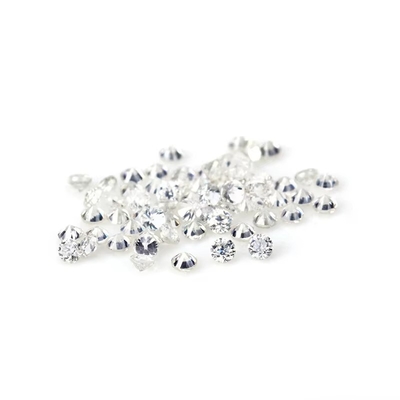 gros de moissanite en gros de petite taille moissanite découpée en rond 0,8 mm- 3 mm Blanc D moissanite diamant VVS1 par carat pour bijoux Hip Hop