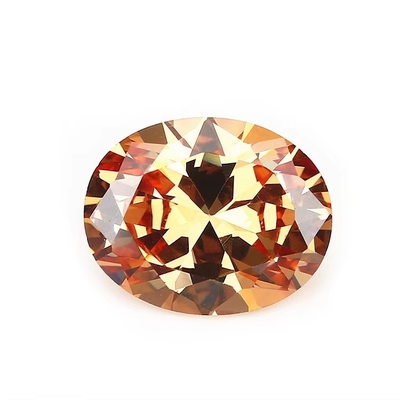 8x6 mm pierre précieuse en vrac, découpe à la machine, Améthyste, couleur, forme ovale, cube synthétique, zirconium, noir
