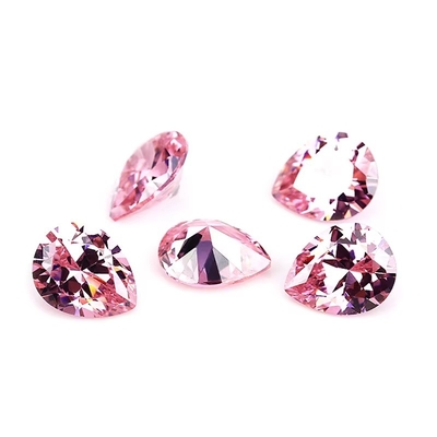 Couleur champagne Zircon pierre précieuse en vrac forme de poire 10x8 mm Zirconia synthétique cubique Moissanite