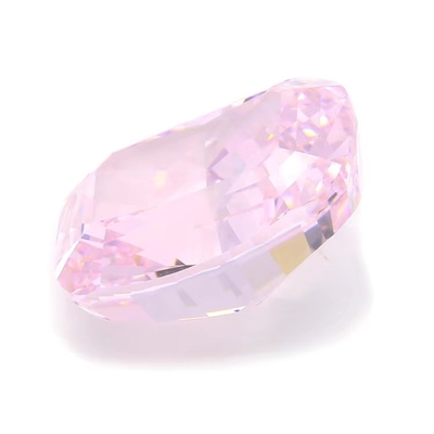 Pièces de coupe sur glace 4K Cz Pièces de couleur rose Forme de coussin 7x6mm 10x8mm Pierre précieuse lâche Zirconia cubique synthétique