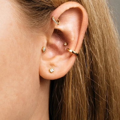 925 Sterling Silver Jewelry en gros Minimaliste Petit 925 Sterling Silver Zircon Stud Boucles d'oreilles ornées Boucles d'oreilles pour femmes