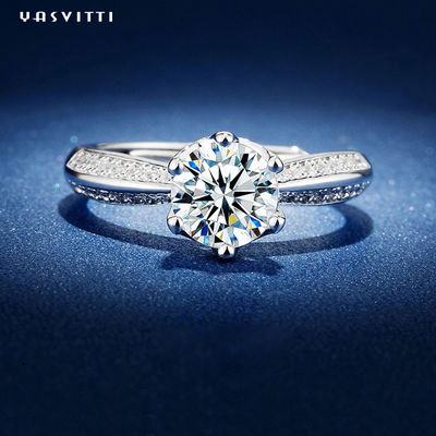 ODM de 0.07oz 0.57in Sterling Silver Faith Ring autour d'anneau coupé de zircon