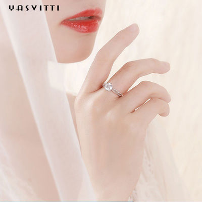 ODM de 0.07oz 0.57in Sterling Silver Faith Ring autour d'anneau coupé de zircon