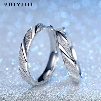 2.11g GV d'anneau de Sterling Silver Rings Silver Engraved de solide du festival 19mm