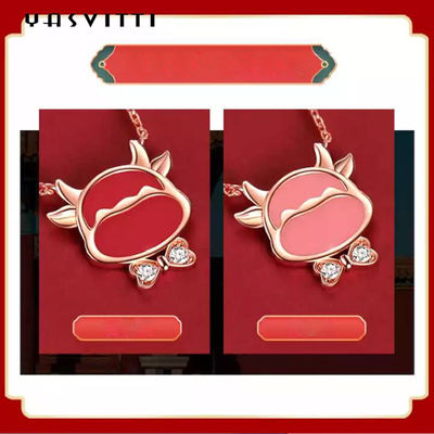 19.5cm ODM rouge de bracelet de ficelle de Sterling Silver Jewelry Bracelets Heart CZ de 2,9 grammes