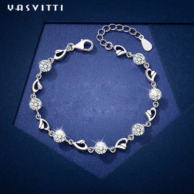 ODM argenté de bracelet de coeur de 7.9in 4.6g Sterling Silver Jewelry Bracelets Sterling