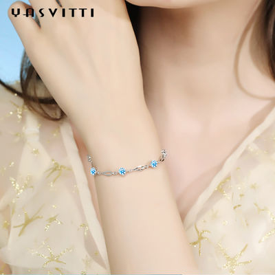 19.5cm ODM argenté d'or de bracelet de coeur d'amour de bracelet de glisseur de 5 grammes