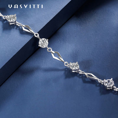 19.5cm ODM argenté d'or de bracelet de coeur d'amour de bracelet de glisseur de 5 grammes