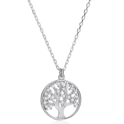 10 arbre du gramme 0.02m du collier pendant de la vie épousant le collier du zircon 5A