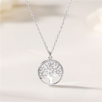 10 arbre du gramme 0.02m du collier pendant de la vie épousant le collier du zircon 5A