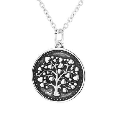 arbre de 14.4in 10g Chroker Sterling Silver Necklace X18 de pendant de la vie