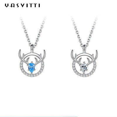 ODM pendant d'Antler de cerfs communs de 15.7in 8g Sterling Silver Jewelry Necklaces Lovers