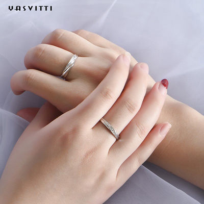 anneau tordu à la mode de bande de 0.7in 0.06oz Sterling Silver Jewelry Rings Mother