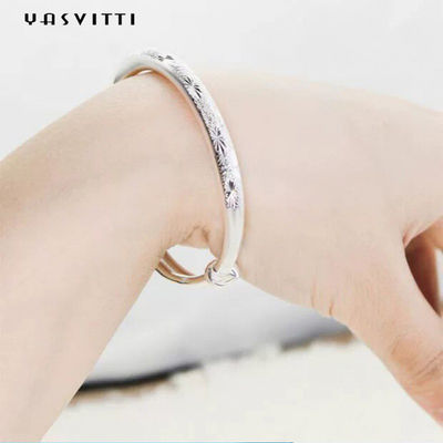 le bracelet réglable des femmes de traction de 9.84in 0.16oz Sterling Silver Jewelry Bracelets Push
