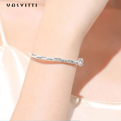 le bracelet réglable des femmes de traction de 9.84in 0.16oz Sterling Silver Jewelry Bracelets Push