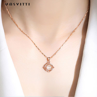 perle Diamond Necklace de Noël 8g Sterling Silver Jewelry Necklaces 14K 28mm de 45.5cm