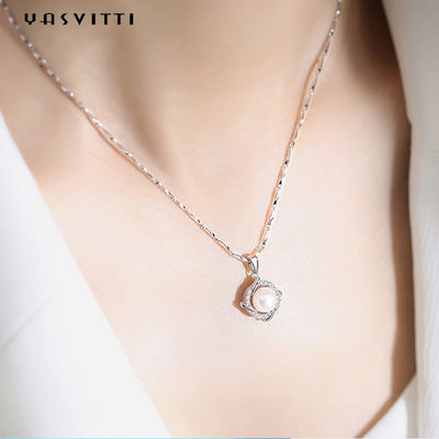 perle Diamond Necklace de Noël 8g Sterling Silver Jewelry Necklaces 14K 28mm de 45.5cm