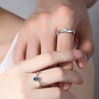 anneau classique de Zircon argenté de fiancée de 4.13mm 1.68g Sterling Silver Jewelry Rings S990