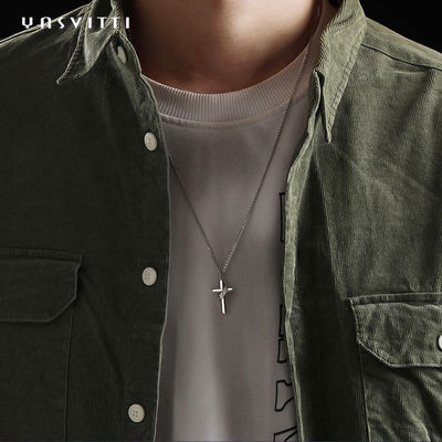 0.5M 1,92 grammes Sterling Silver Necklace Chains 24k nickellent le collier à chaînes croisé libre