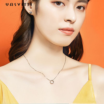 6.3in 3 collier pendant de couronne cubique de Zircon de Sterling Silver Jewelry Necklaces 5A de gramme