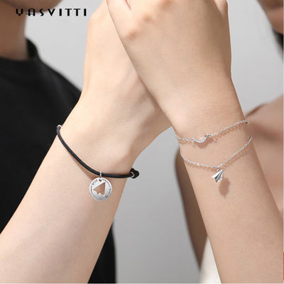 Bracelet d'avion de papier de GV 0.19oz ODM de Sterling Silver Bracelet de 9,5 pouces