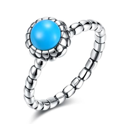 bague de mariage de zircon de 0.9cm 3.6g Sterling Silver Jewelry Rings 3A