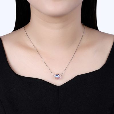 boule Aurora Crystal Diamond Necklace de 3.5g 17in Sterling Silver Jewelry Necklaces 8mm