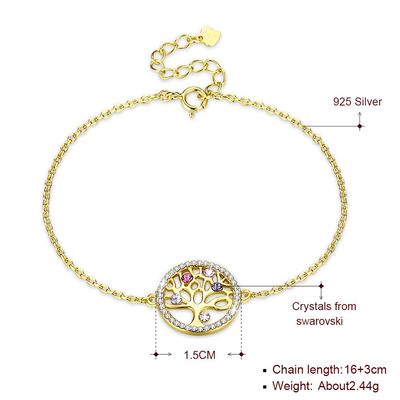 Arbre de la vie Sterling Silver Jewelry Bracelets