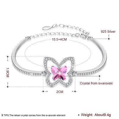 Papillon Sterling Silver Slider Bracelets
