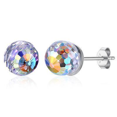 0.6X0.6cm 0,9 GV de boucle d'oreille de rotule de Sterling Silver Jewelry Earrings Birthstone de gramme