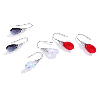 Long crochet Sterling Silver Jewelry Earrings