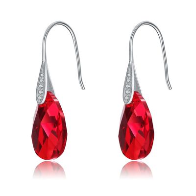 Long crochet Sterling Silver Jewelry Earrings