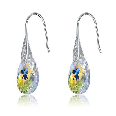 Long crochet Sterling Silver Jewelry Earrings