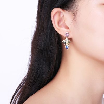 Boucles d'oreille de Diamond Gift Sterling Silver Jewelry