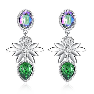 Boucles d'oreille de Diamond Gift Sterling Silver Jewelry