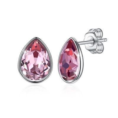 Rose Sterling Silver Jewelry Earrings de femmes