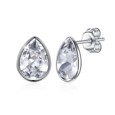 Rose Sterling Silver Jewelry Earrings de femmes
