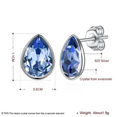 Rose Sterling Silver Jewelry Earrings de femmes