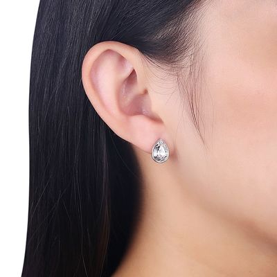 Rose Sterling Silver Jewelry Earrings de femmes